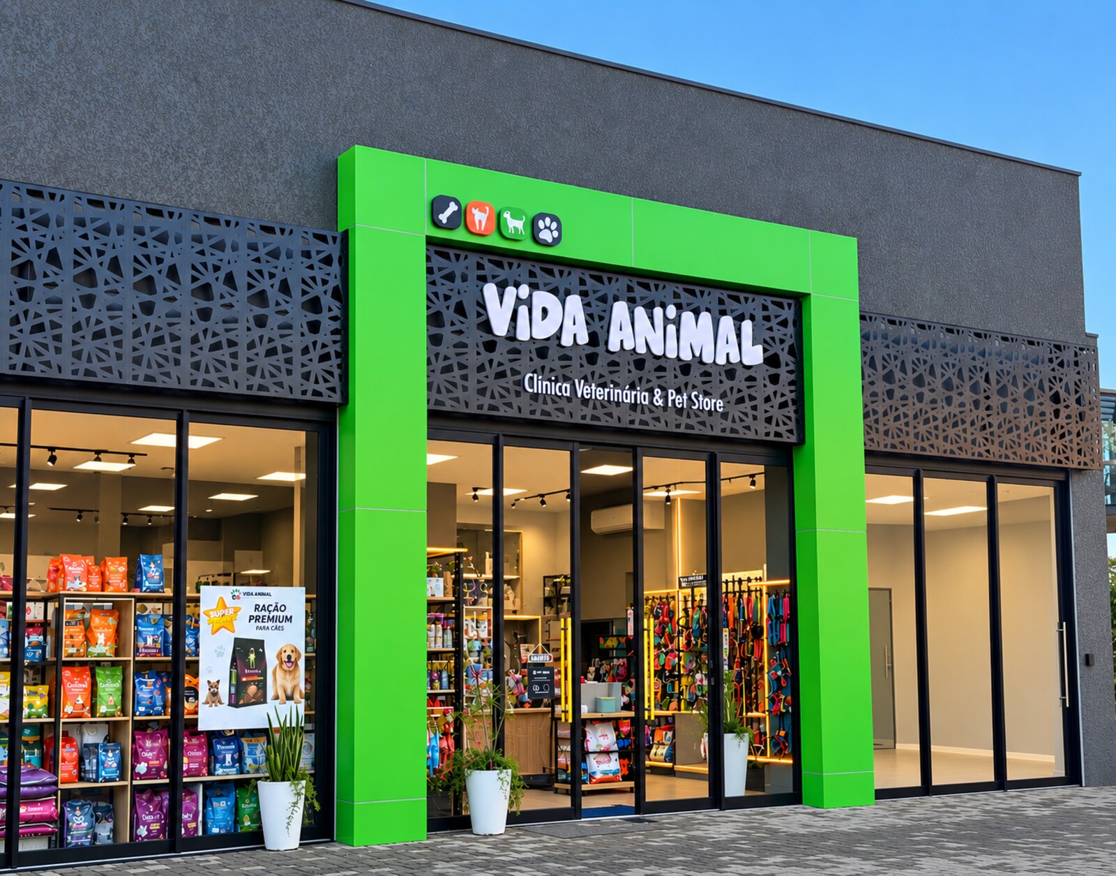 Fachada da loja Vida Animal em Irati